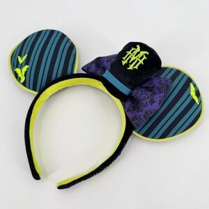 Disney Haunted Mansion Minnie Mouse Ears Headband Glow In The Dark